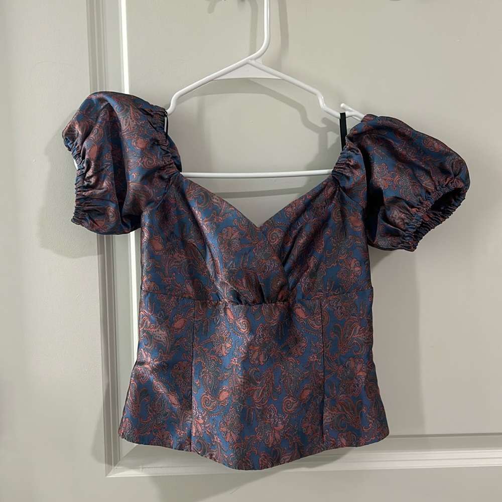 Paisley corset top